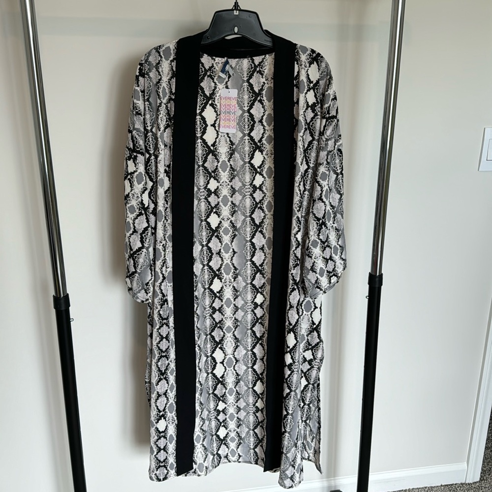 Open front Snake skin kimono from Allison Joy